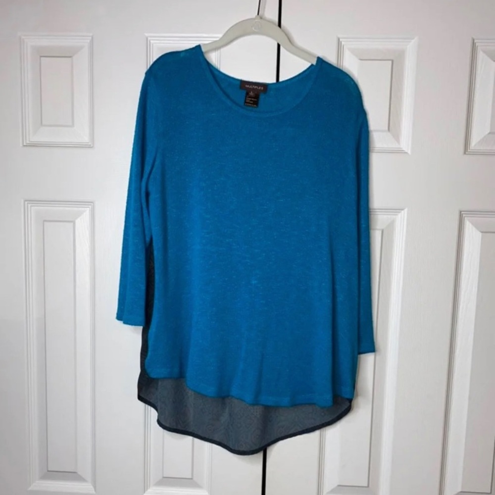 Sz L Blue & Black Mixed Media 
By StitchFix